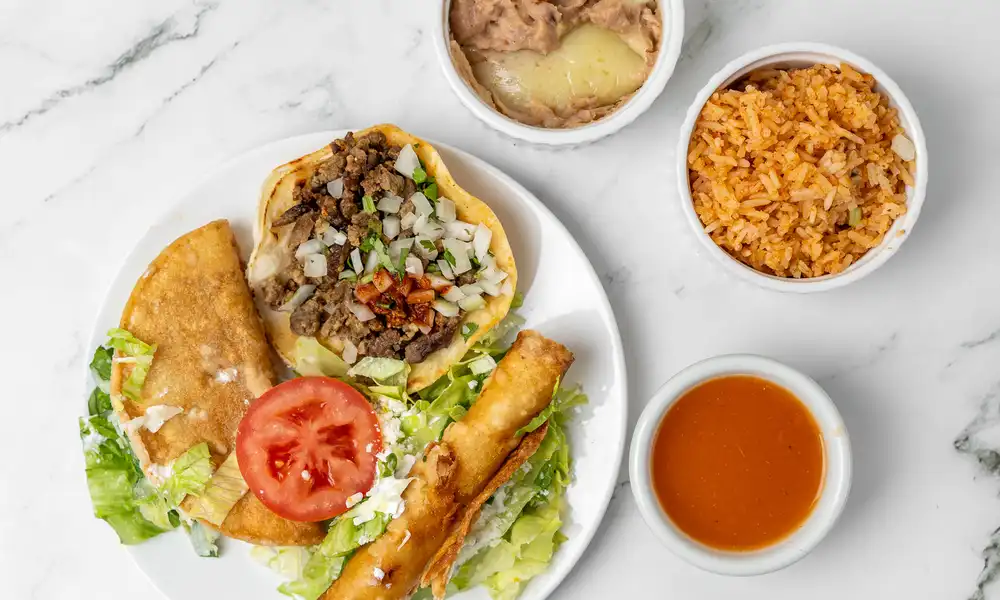 Flauta, Crispy Taco & Taco